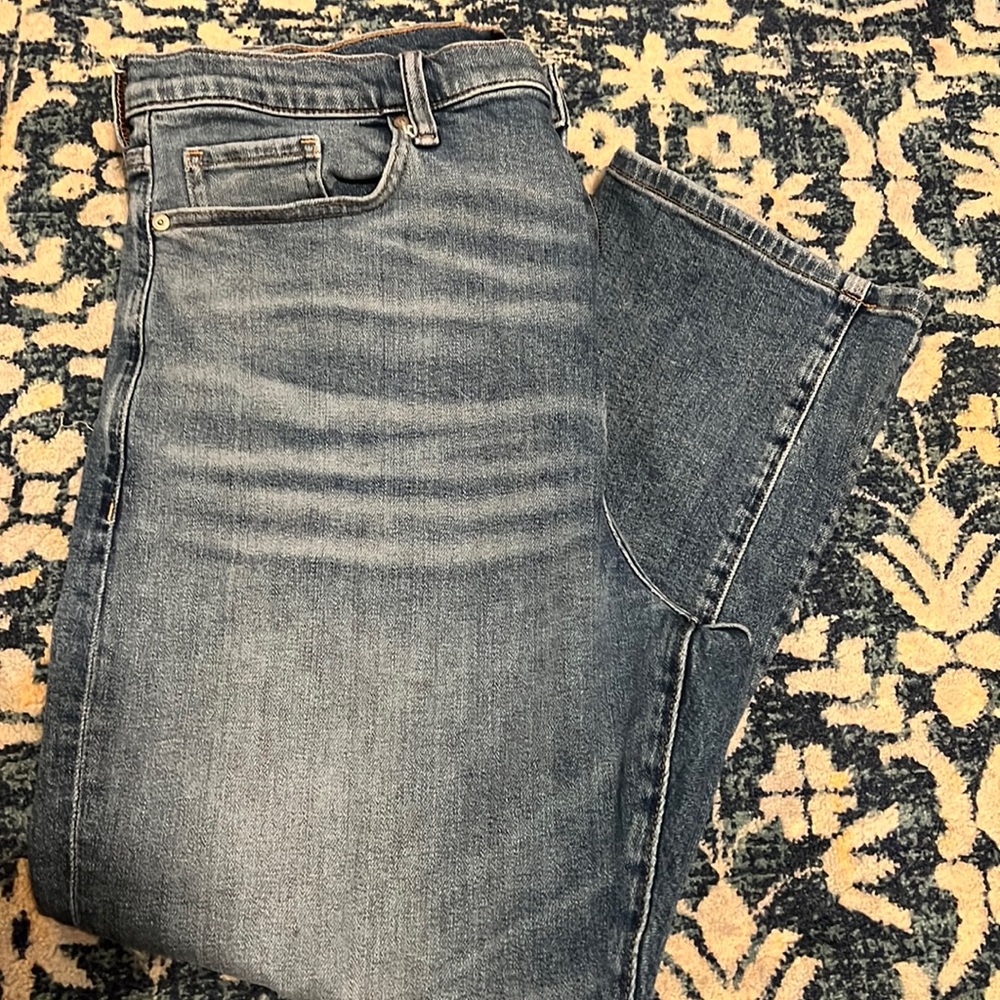 EUC High Rise Straight Jeans